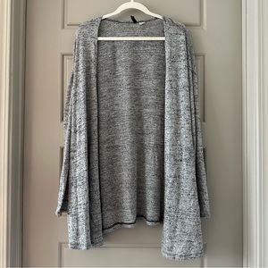 long sleeve gray cardigan